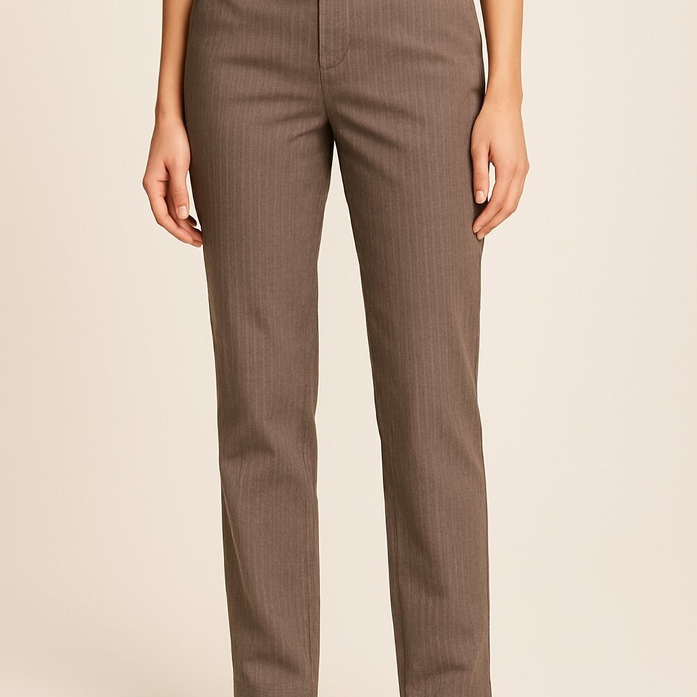 Dockers Women’s Brown Pinstripe Cotton Blend‎ Pants